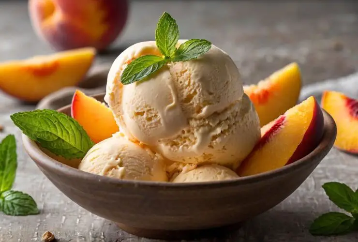 Ninja Creami Peach Ice Cream Recipe