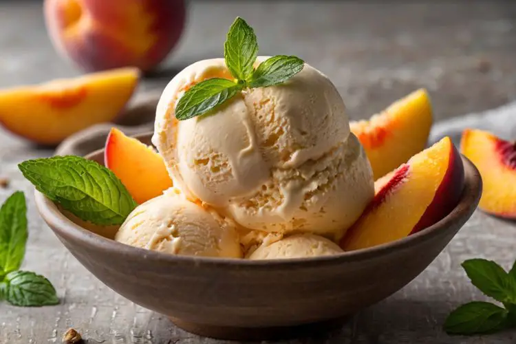 Ninja Creami Peach Ice Cream Recipe