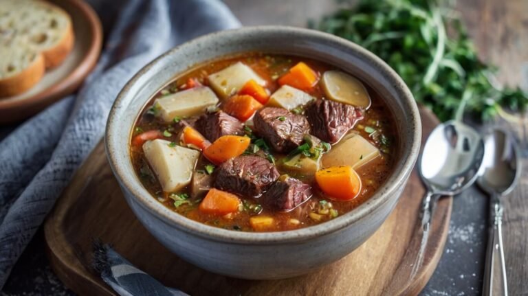 Slow Cooker Steak Soup Recipe