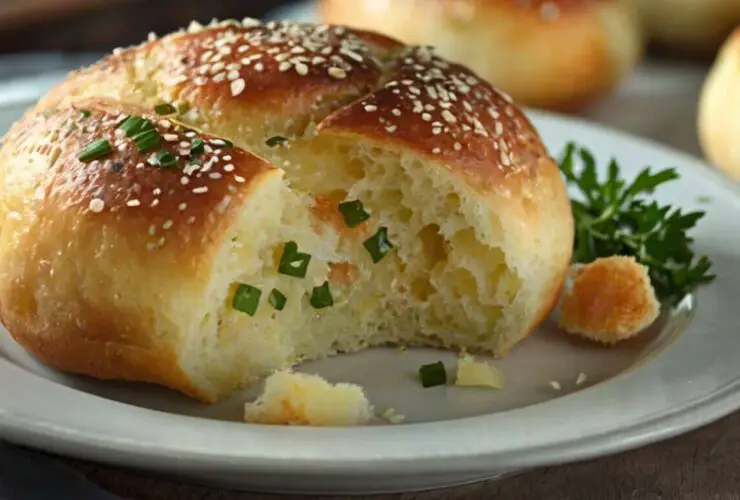 30-Minute Garlic Parmesan Dinner Rolls Recipe