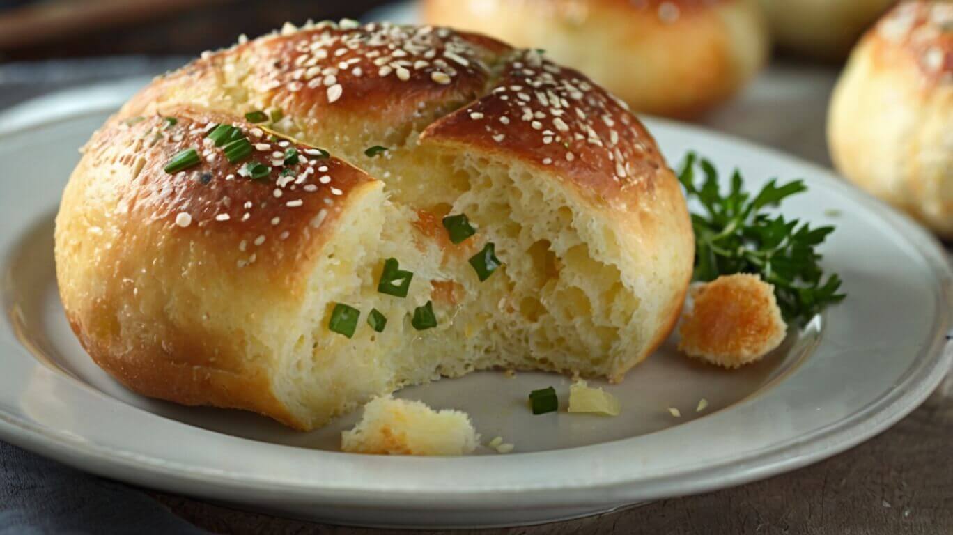30-Minute Garlic Parmesan Dinner Rolls Recipe
