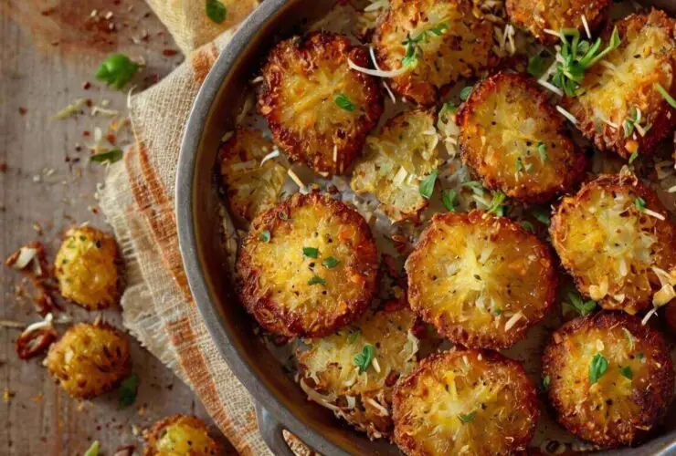 Crispy Garlic Parmesan Crusted Potatoes Recipe