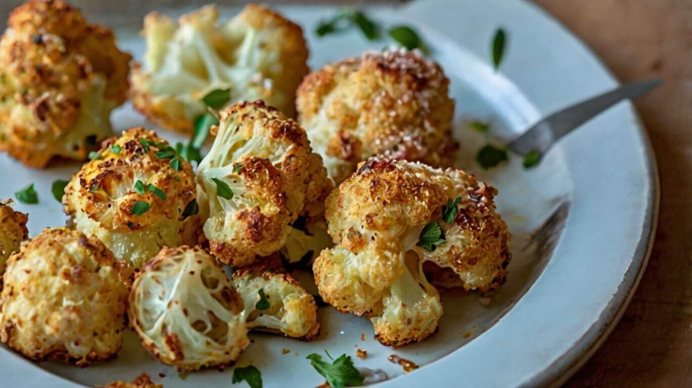 Crispy Parmesan Roasted Cauliflower Recipe