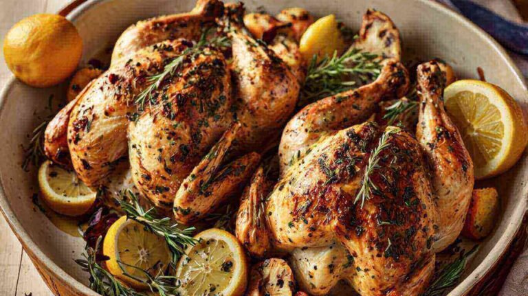 Summer Lemon Herb Roasted Chicken Recipe
