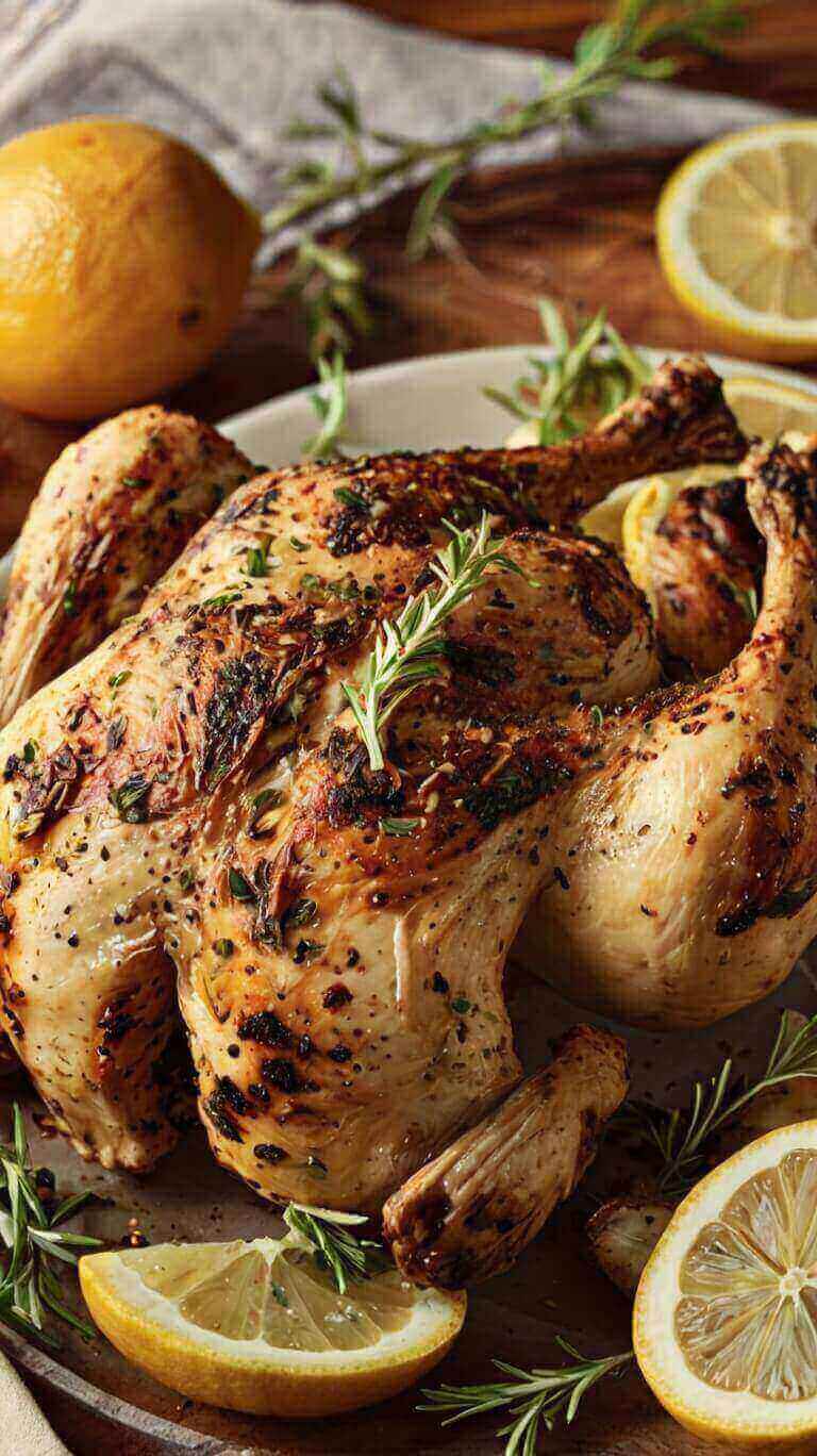 Summer Lemon Herb Roasted Chicken