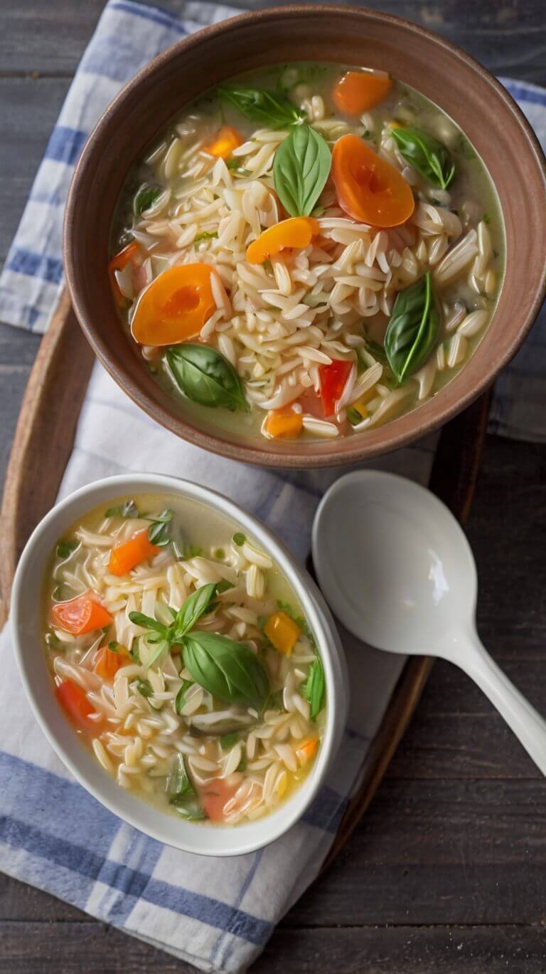 Summery Orzo Soup