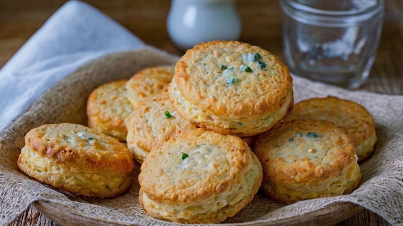 Super Easy 4-Ingredient Cheese Biscuits Recipe