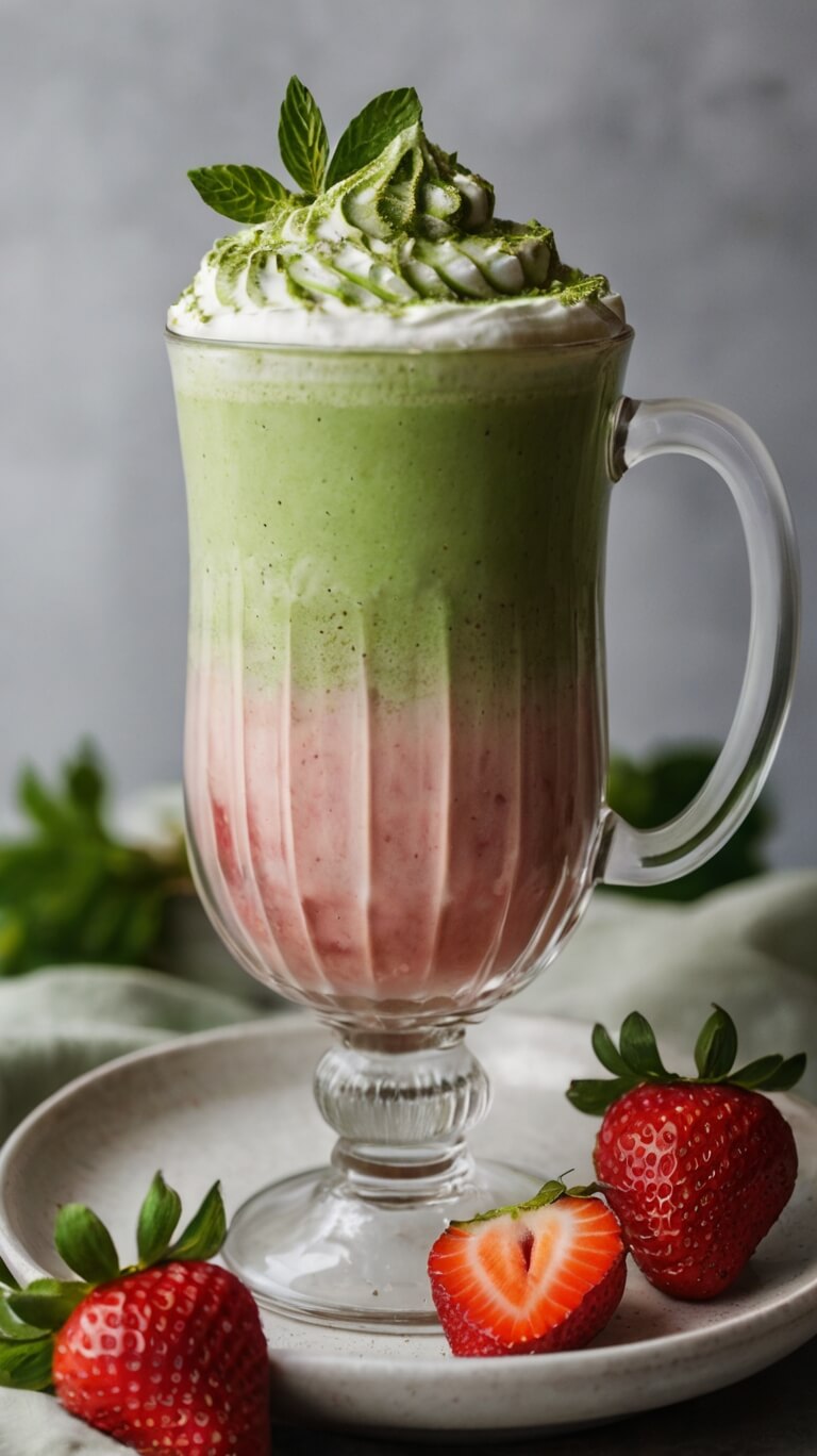 Strawberry Matcha Latte