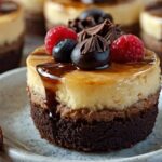 Brownie Bottom Mini Cheesecakes Recipe