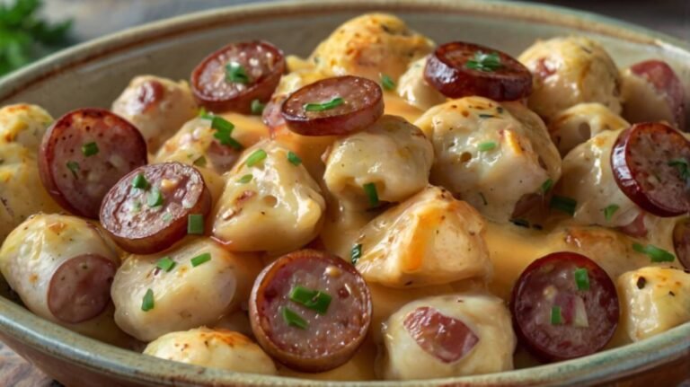 Cheesy Ranch Potatoes And Smoked Sausage Recipe
