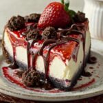 Chocolate Strawberry Swirl Cheesecake Recipe