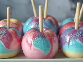 Cotton Candy Swirl Candy Apples Recipe