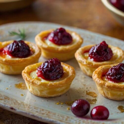 Cranberry Brie Mini Tarts Recipe