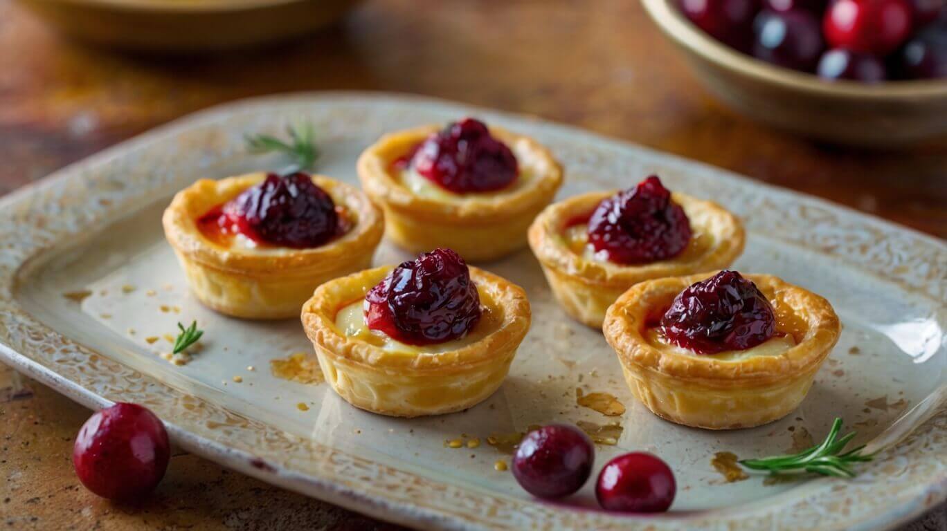 Cranberry Brie Mini Tarts Recipe
