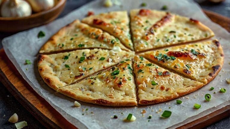Garlic Keto Flatbread Recipe
