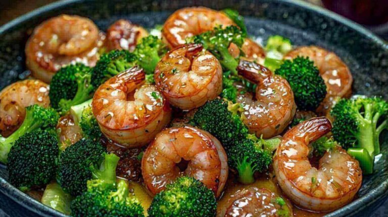 Honey Garlic Shrimp With Sausage And Broccoli Recipe
