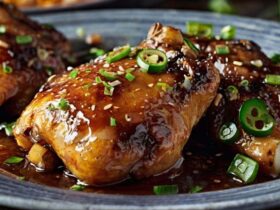 Honey Garlic Slow Cooker Chicken Thighs Recipe