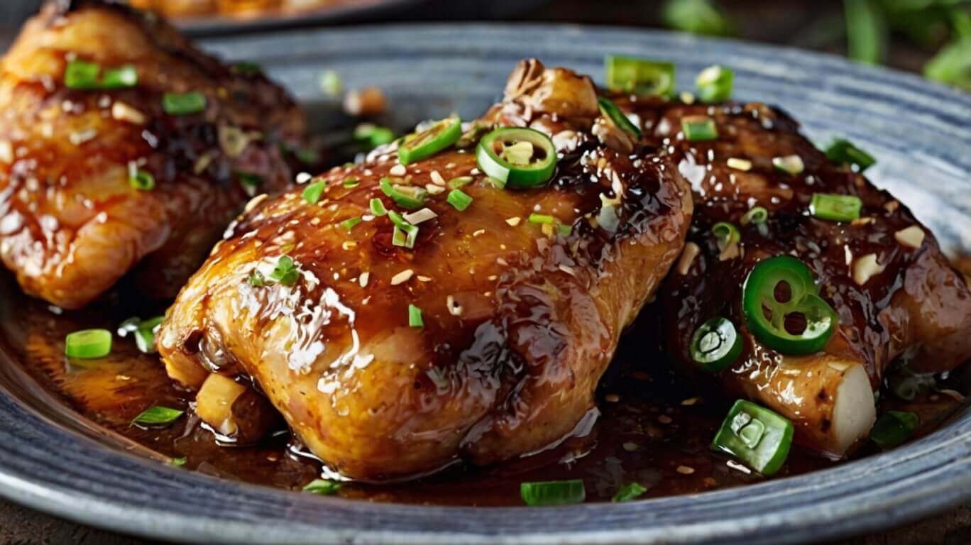 Honey Garlic Slow Cooker Chicken Thighs Recipe