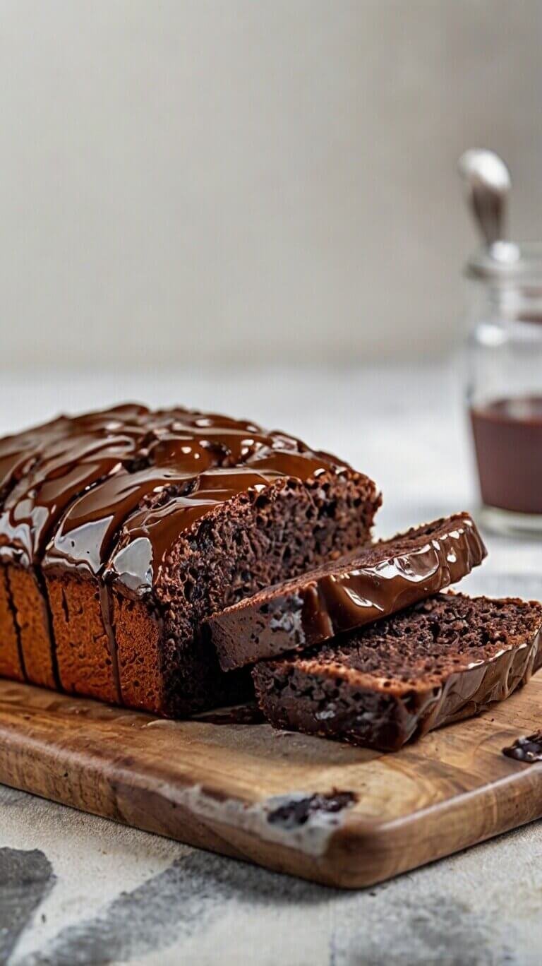 Indulgent Hot Fudge Brownie Bread