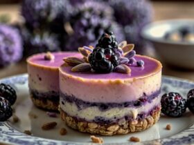 Mini Blackberry Lavender Cheesecakes Recipe