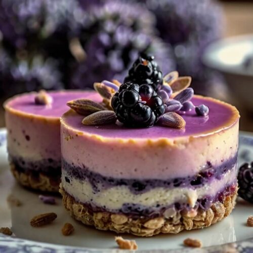 Mini Blackberry Lavender Cheesecakes Recipe