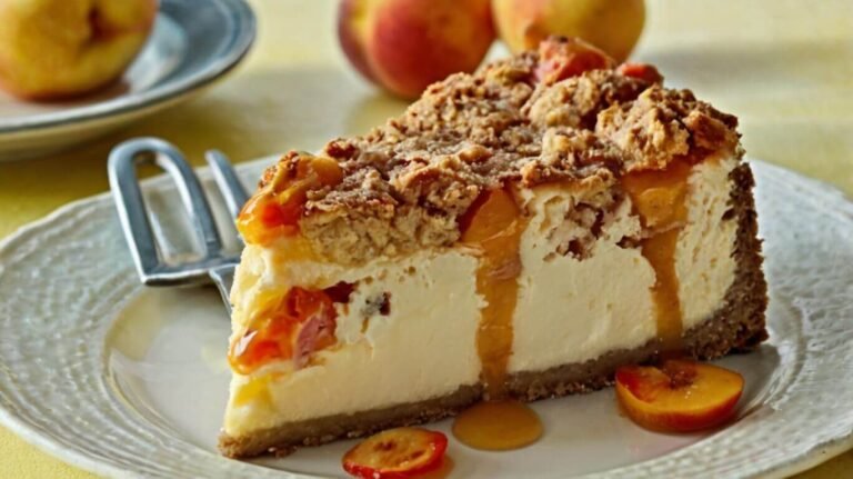 Peach Cobbler Cheesecake Recipe 