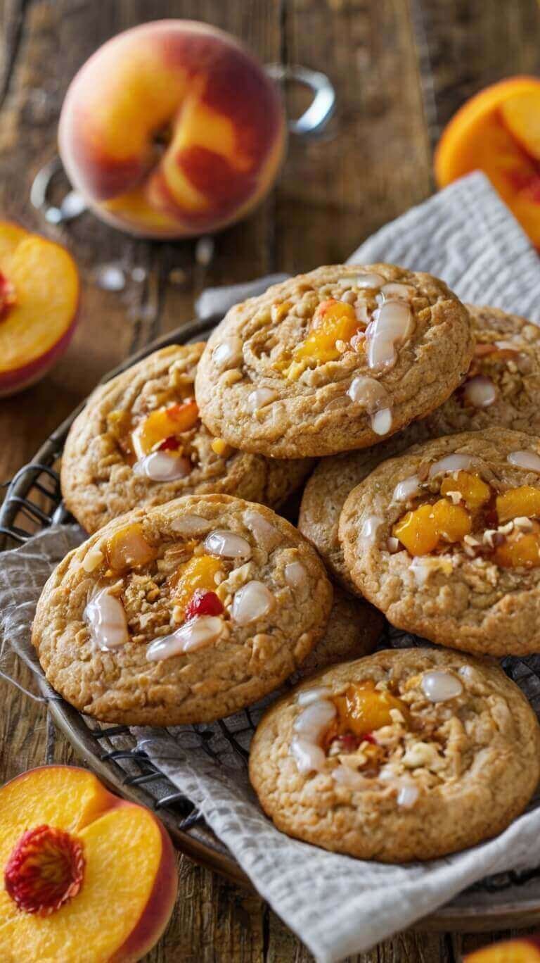 Peach Cobbler Cookies 