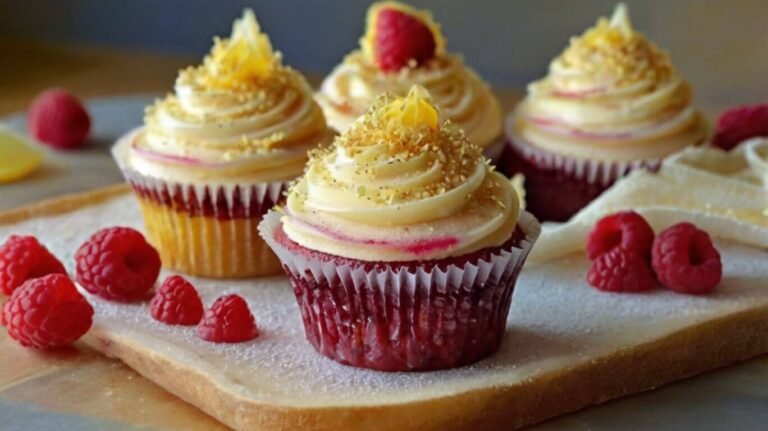 Raspberry Lemon Heaven Cupcakes Recipe