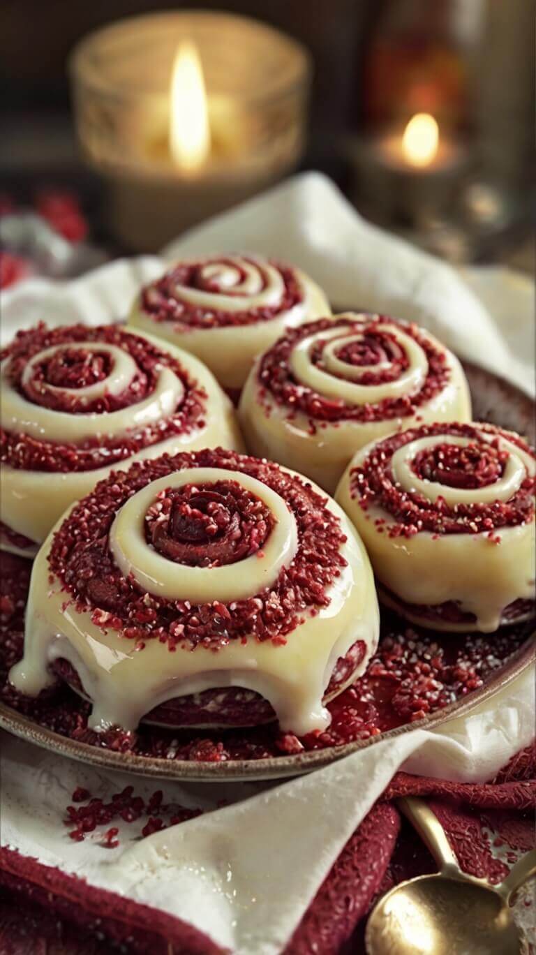 Red Velvet Cinnamon Rolls