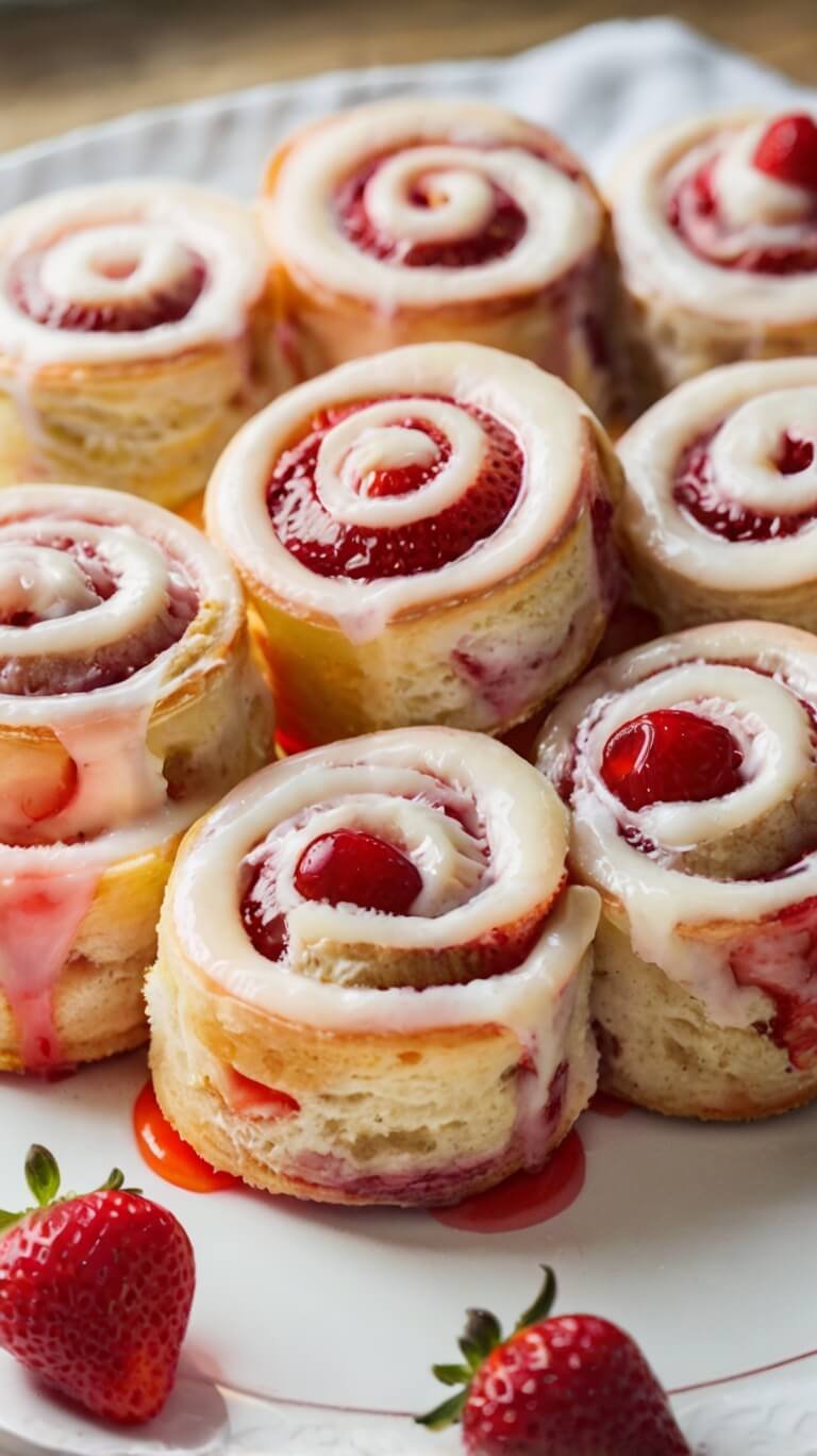 Strawberry Cheesecake Cinnabon Rolls Recipe