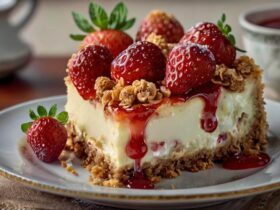 Strawberry Crunch Cheesecake Recipe