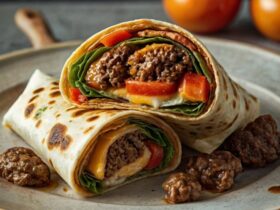 Air Fryer Cheeseburger Wraps Recipe