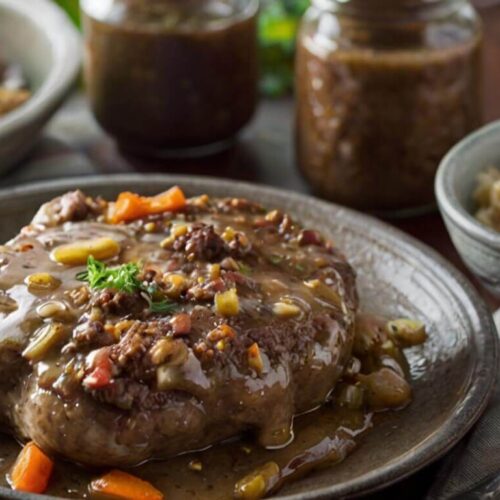 Amish Hamburger Steak Bake Recipe