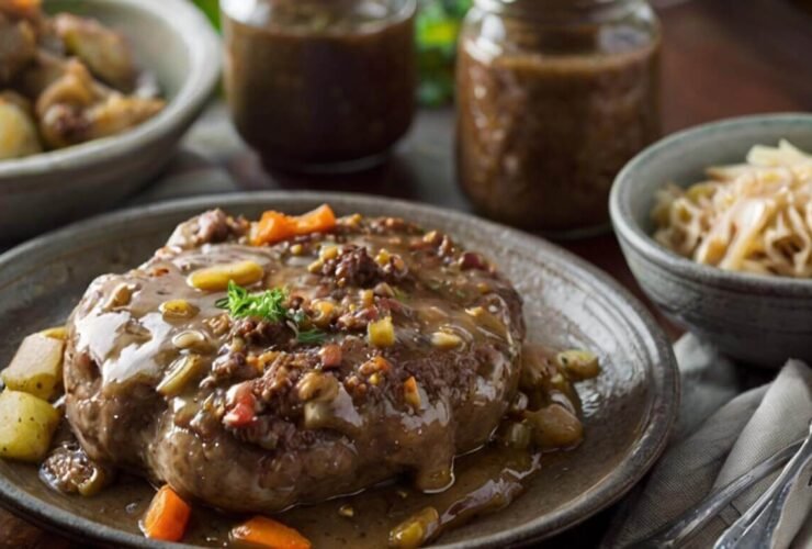 Amish Hamburger Steak Bake Recipe