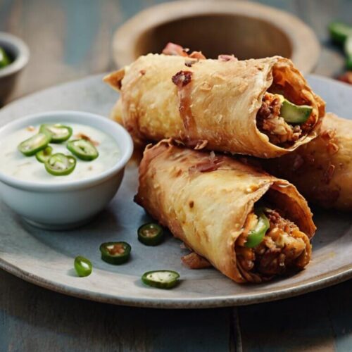 Bacon Jalapeno Popper Eggrolls Recipe