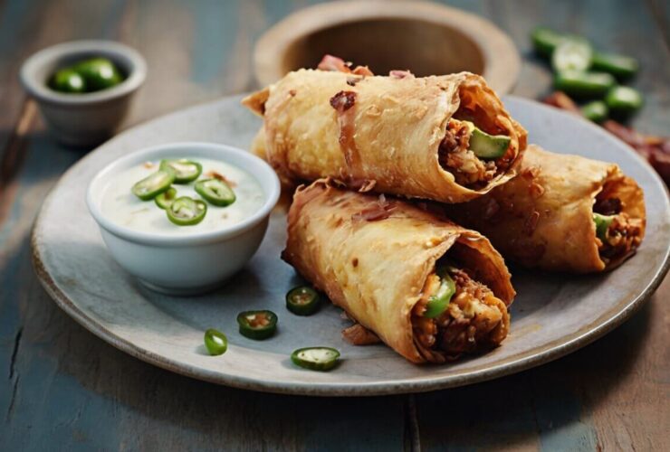 Bacon Jalapeno Popper Eggrolls Recipe
