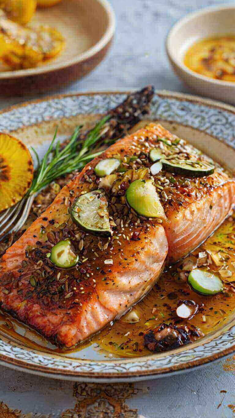 Baked Pineapple Salmon 