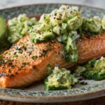 Baked Salmon Recipe With Avocado Cotija