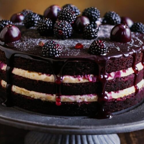 Blackberry Velvet Cake Recipe
