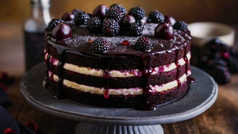 Blackberry Velvet Cake Recipe 