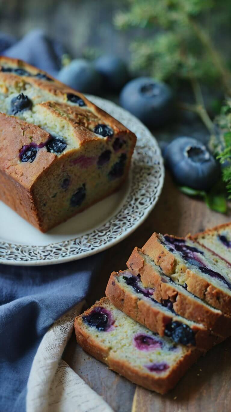 Blueberry Rhubarb Bread