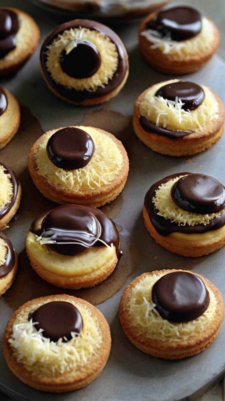 Boston Cream Pie Cookies