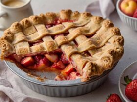 Brown Butter Strawberry Peach Pie Recipe