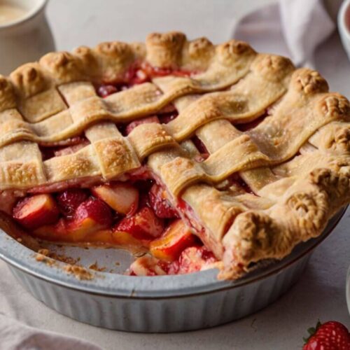 Brown Butter Strawberry Peach Pie Recipe