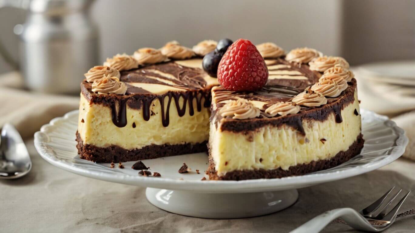 Brownie Cheesecake Birthday Cake Recipe
