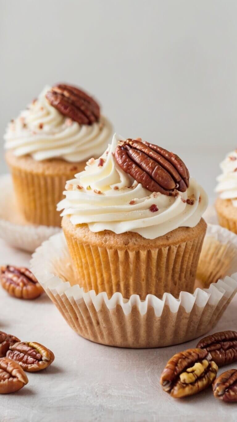 Butter Pecan Cupcakes 