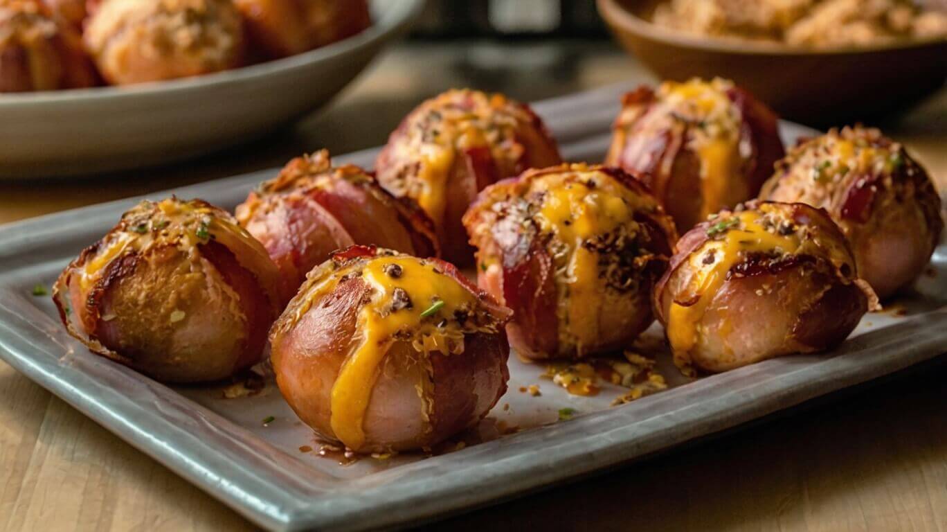 Cheddar Stuffed Bbq Bacon Bombs Recipe 