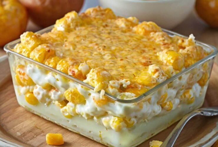 Cheesy Cream Cheese Corn Casserole Recipe