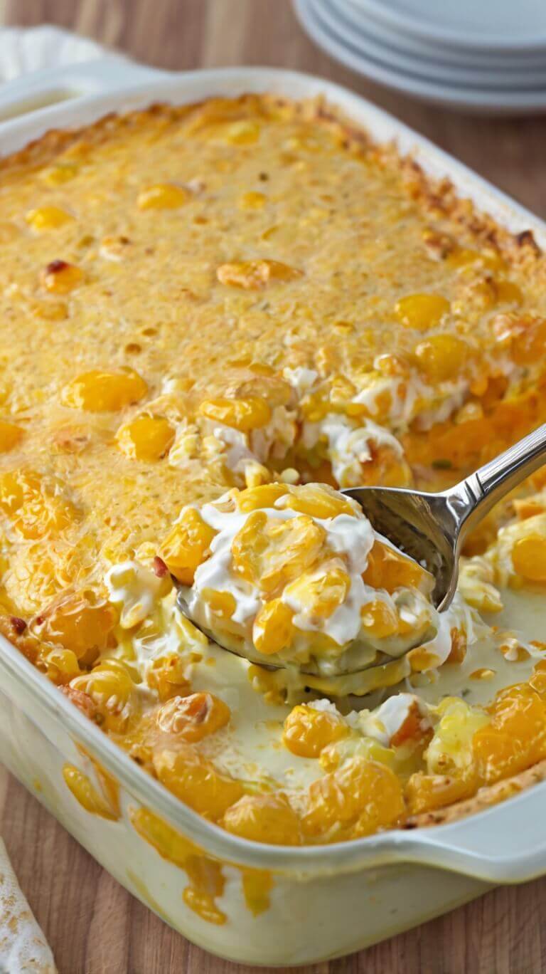 Cheesy Cream Cheese Corn Casserole