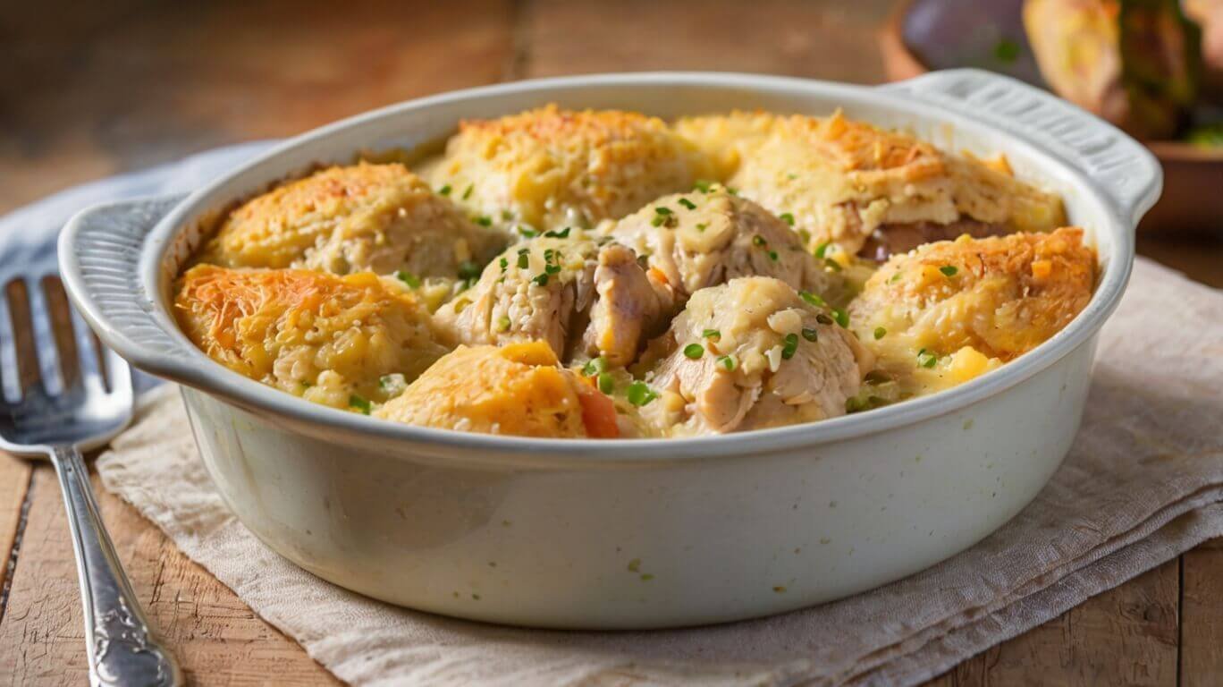 Chicken Cobbler Dinner Casserole Recipe